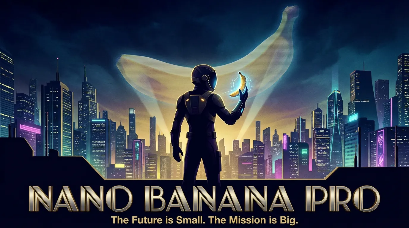 Nano Banana Pro hero still on Krea 2